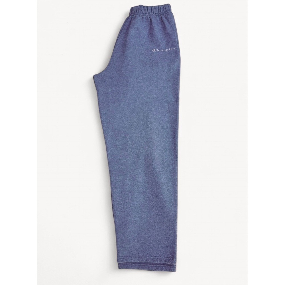 Champion Men's AUTHENTIC Loose Atheletic Space Grey/Blue Sweat Pants Size Medium